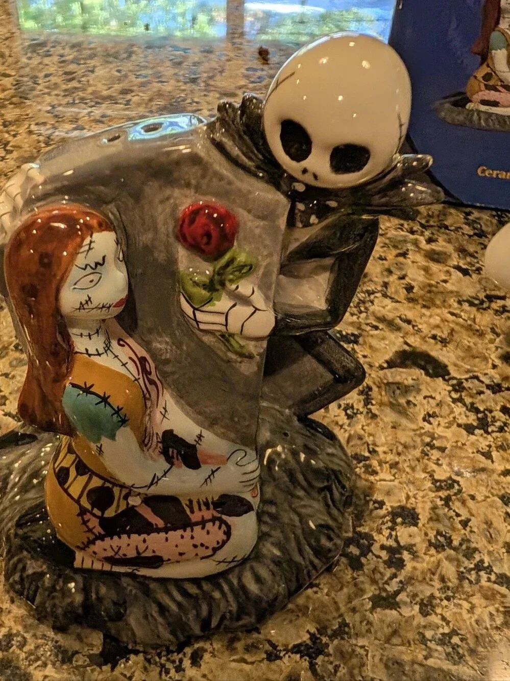 Jack and Sally Ceramic Salt & Pepper Shakers (